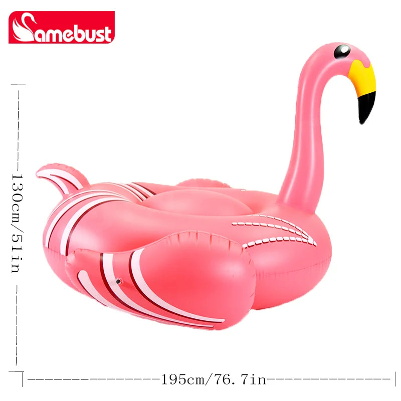 Camebust Inflatable Flamingo Tube Water Floating